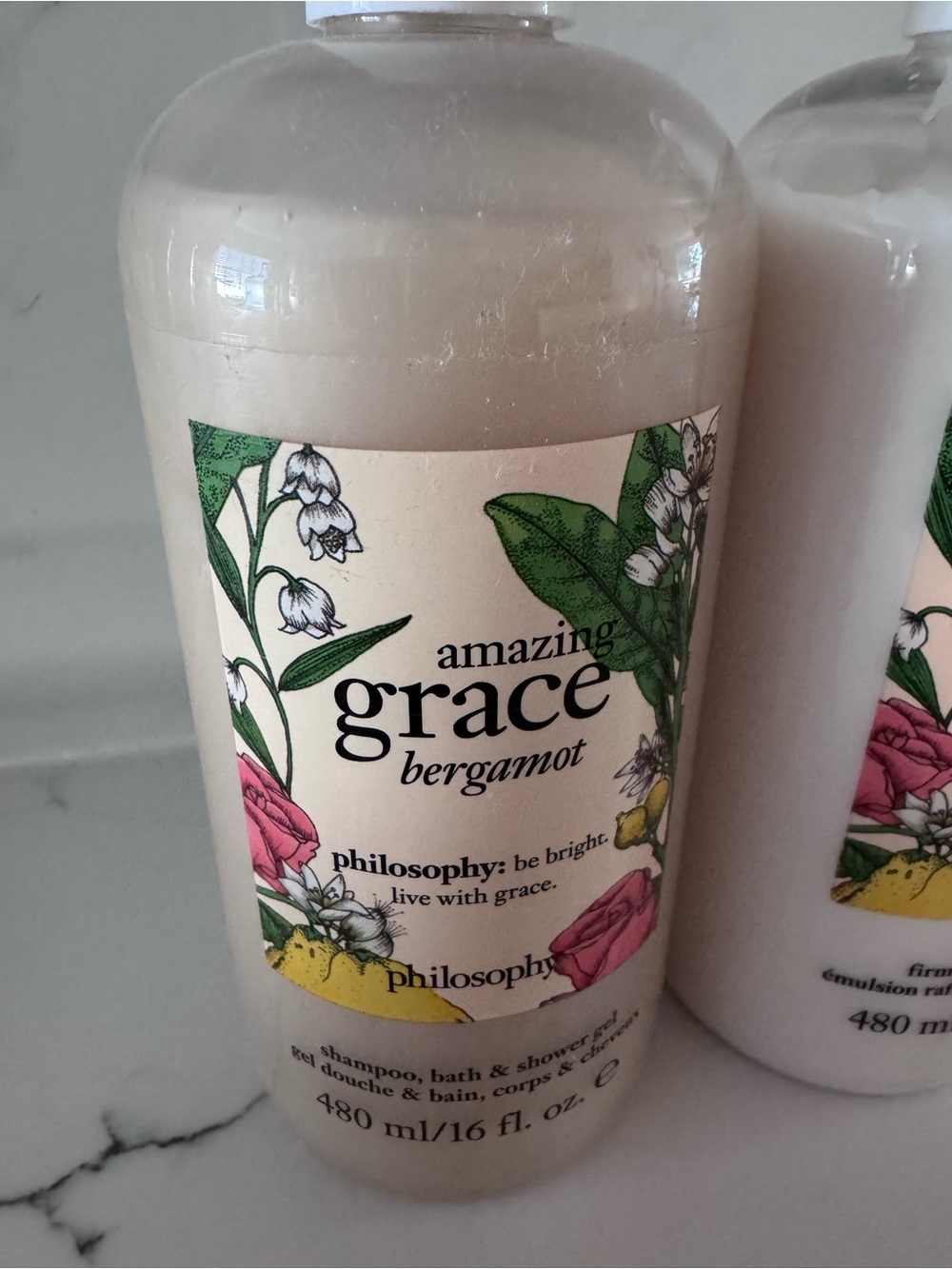NWOT philosophy Amazing Grace Bergamot Bath & Body Set — White/Cream - Picture 2 of 4